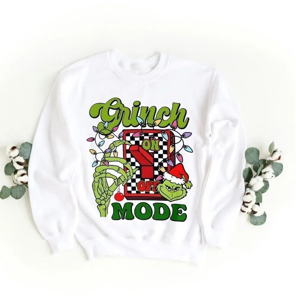 White Grinch Graphic Sweatshirt